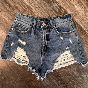 Forever 21 Distressed Shorts